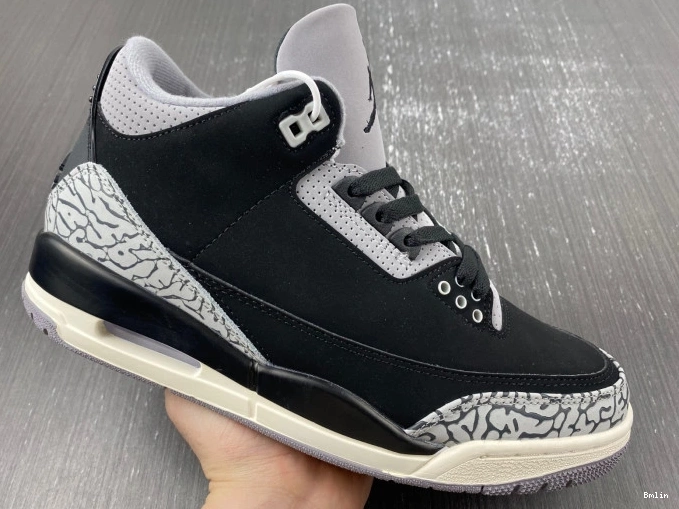 Bmlin Off Jordan Air 3 Noir CK9246-001 WMNS 0718